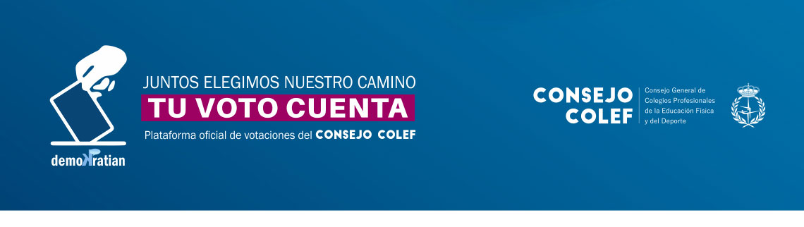 Logo Plataforma oficial de votaciones del CONSEJO COLEF